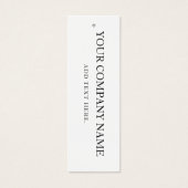 Carte de prix d'affichage à accrochage simple en n (Devant)