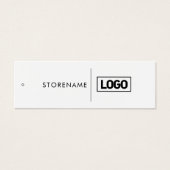 Carte de prix d'affichage de pendage noir simple (Devant)