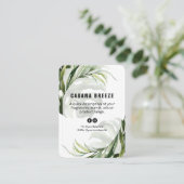 Carte de prix des produits botaniques tropicaux (Debout devant)