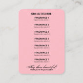 Carte de prix du produit Botanique Tropical Pink (Dos)