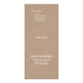 Carte de prix Silver Lotus Mandala Menu Service (Dos)