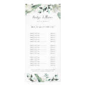 carte de prix vert émeraude (Devant)