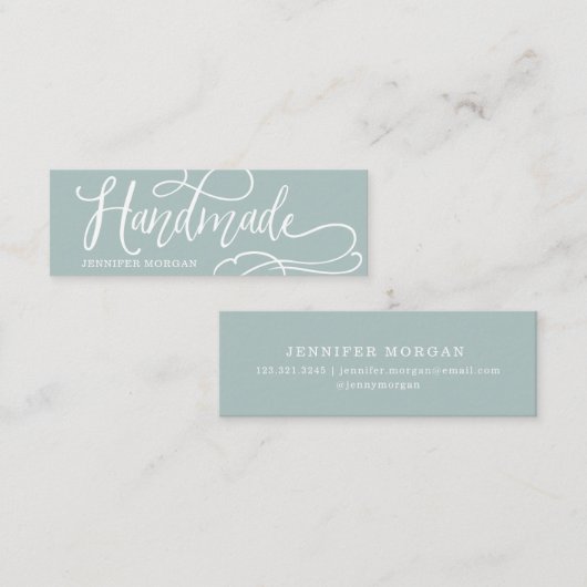 Carte de produit de script fantaisie fait main (Devant / Derrière)