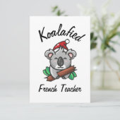 Carte de professeur de français Koalafied (Debout devant)