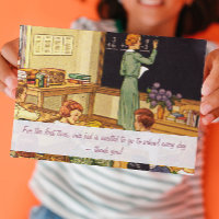 Carte de professeur de Merci de classe vintage des