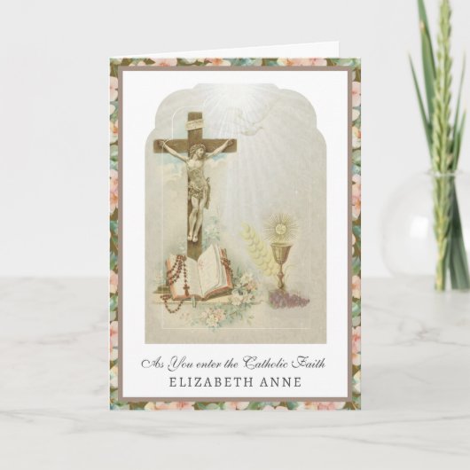 Carte de Profession de foi catholique traditionnel (Devant)