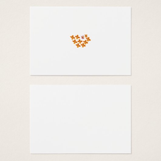 Carte de profil (Devant & derrière)