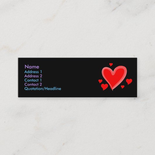 Carte de profil (Devant)