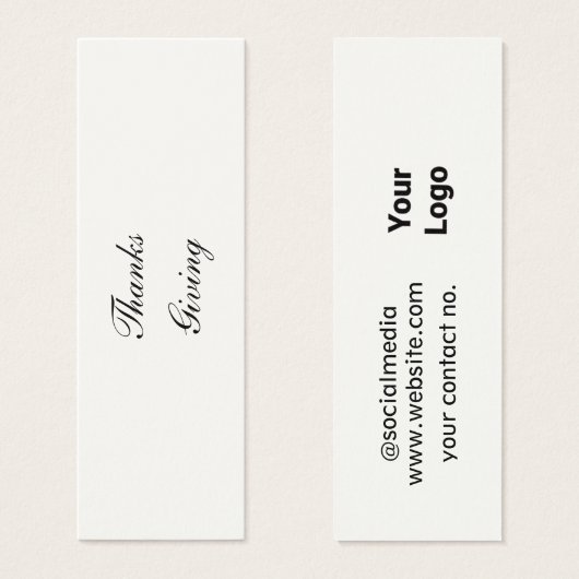 Carte de profil (Devant & derrière)