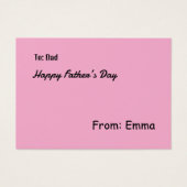 Carte de profil (Devant)