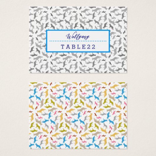 Carte de profil (Devant & derrière)