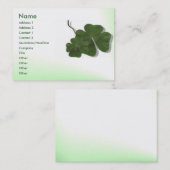 Carte de profil à quatre feuilles (Shamrock) (Devant / Derrière)