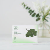 Carte de profil à quatre feuilles (Shamrock) (Debout devant)