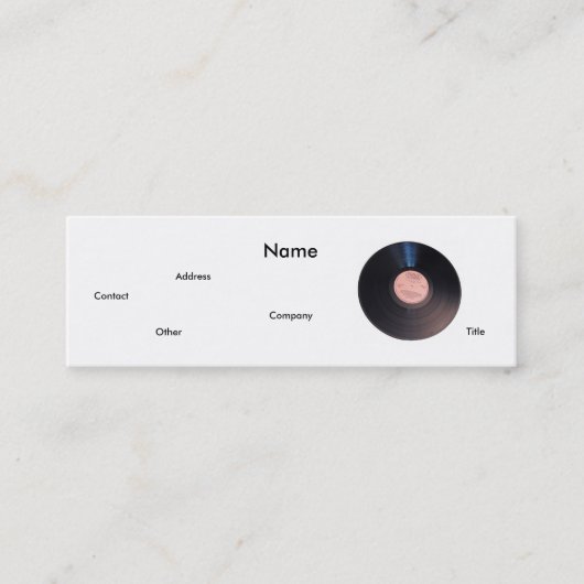 Carte de profil A&R (Devant)