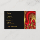 Carte de profil Affaires Élégant Abstrait Noir Rou (Dos)