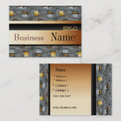 Carte de profil Arbre de commerce Noir Or 55 (Devant / Derrière)