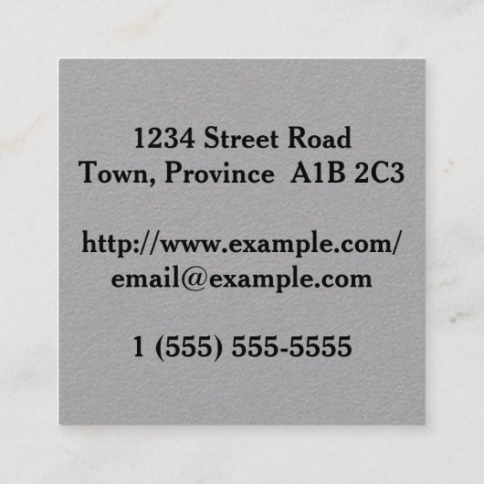 Carte de profil Architect (Dos)