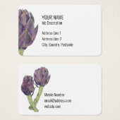 Carte de profil Artichot pourpre (Devant & derrière)
