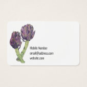 Carte de profil Artichot pourpre (Dos)