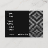 Carte de profil Bande de diamant de style noir et  (Dos)