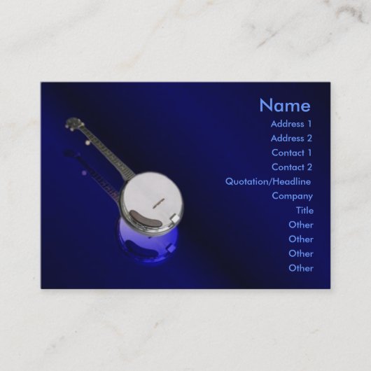 Carte de profil Banjo (Devant)