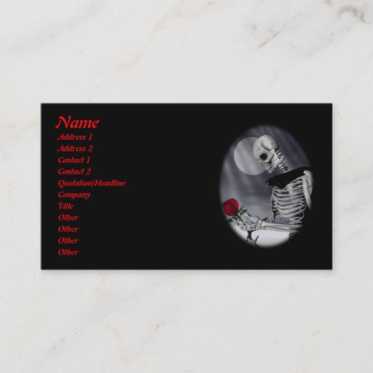 Carte de profil Beauté éternelle (Devant)