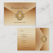 Carte de profil Bijou de crème de café d'affaires (Devant / Derrière)