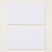 Carte de profil blanc fantôme (Devant & derrière)