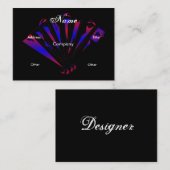 Carte de profil "Blue Fantasia Designer" (Devant / Derrière)