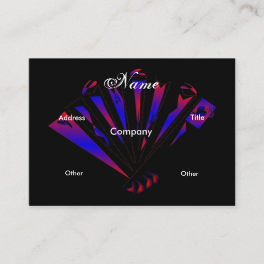 Carte de profil "Blue Fantasia Designer" (Devant)