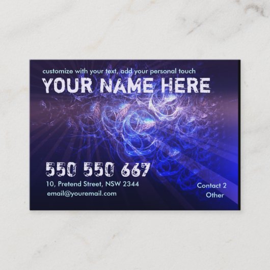 Carte de profil BlueBubbles (Devant)