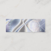 Carte de profil Business Argent Foil Pearl Long (Dos)