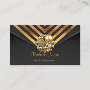 Carte de profil Business Gold Jewel Black Velvet S