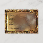 Carte de profil Business Gold Metal Look 04 (Dos)