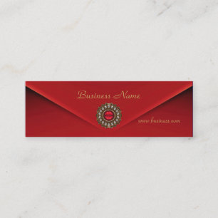 Carte de profil Business Red Velvet Jewel