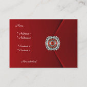 Carte de profil Business Red Velvet Look Image (Dos)