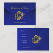 Carte de profil Business Rich Blue Velvet Beetle (Devant / Derrière)