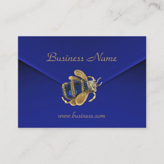 Carte de profil Business Rich Blue Velvet Beetle (Devant)