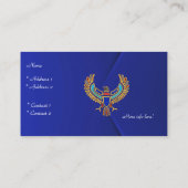 Carte de profil Business Rich Blue Velvet Eagle (Dos)