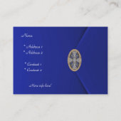 Carte de profil Business Rich Blue Velvet Jewel (Dos)