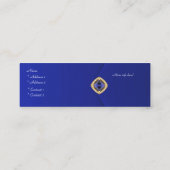 Carte de profil Business Rich Blue Velvet Jewel 2 (Dos)