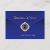 Carte de profil Business Rich Blue Velvet Look (Devant)