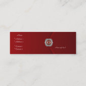 Carte de profil Business Rich Red Velvet Diamond (Dos)