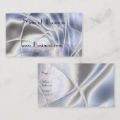 Carte de profil Business Silver Foil Pearl (Devant / Derrière)