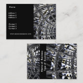 Carte de profil Business Silver Weight Black (Devant / Derrière)