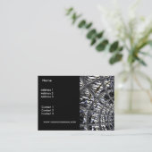 Carte de profil Business Silver Weight Black (Debout devant)