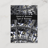 Carte de profil Business Silver Weight Black (Dos)