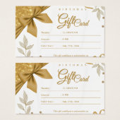 Carte de profil cadeau d'anniversaire (Devant & derrière)