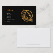 Carte de profil - cheval métallique (Devant / Derrière)