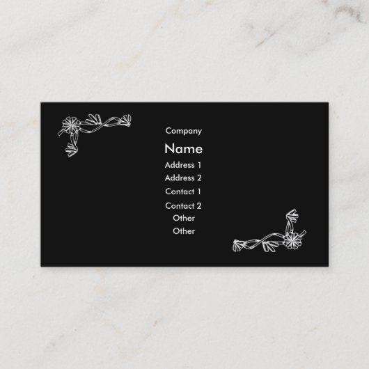 Carte de profil classique (Devant)